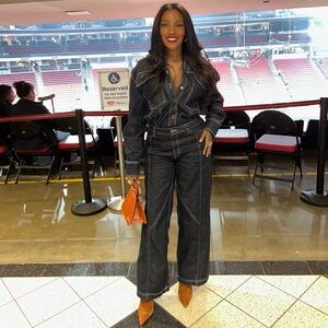 NA-KD Denim shirt & Denim pants